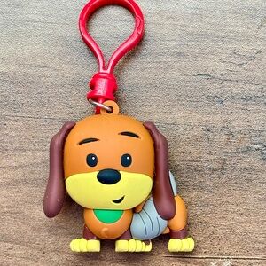 Disney Pixar Toy Story 4 Figural 3D Character Bag Clip Slinky Dog Key Backpack